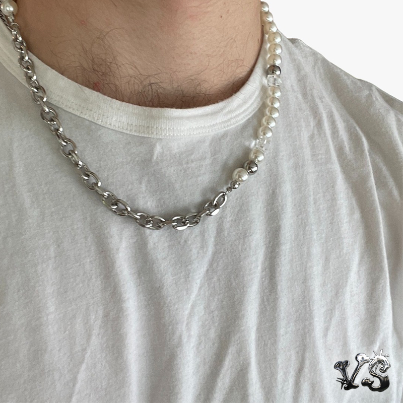 VS™ - Y2K CHAIN PEARL NECKLACE