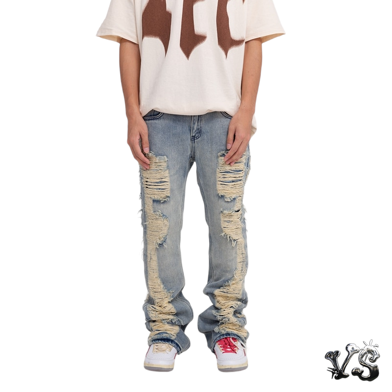 VS™ - DISTRESSED FLARE DENIM