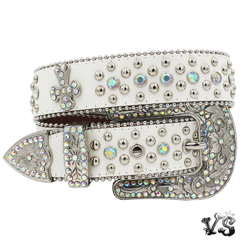 VS™ - WHITE RHINESTONE BELT