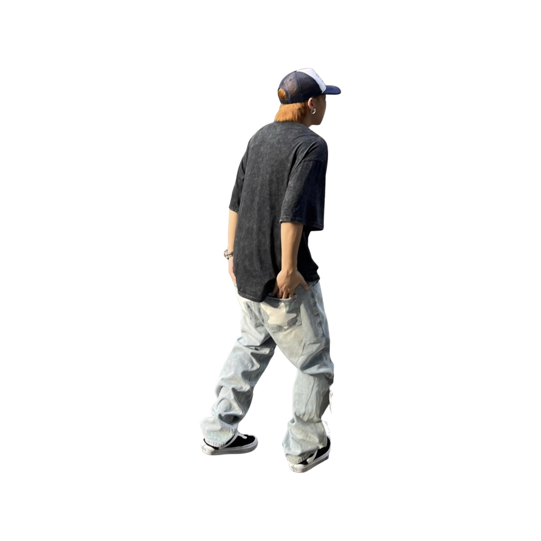 PUNK Y2K GRAPHIC LIGHT DENIM