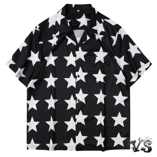 VS™ - Y2K STAR BUTTON UP TEE